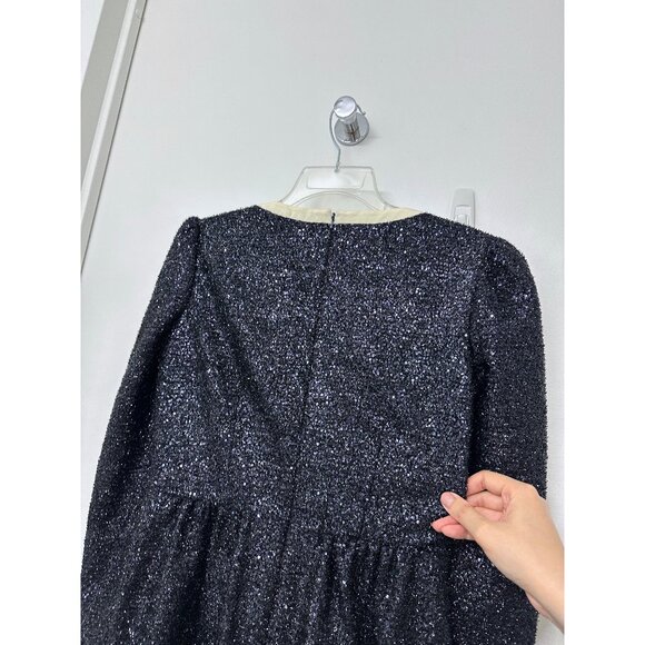 SALONI Glittering Black Jumpsuit with Cream Accents - Picture 12 of 16